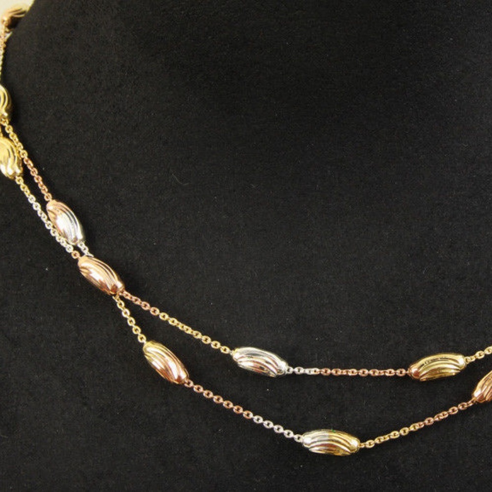 ITALIAN STYLE GOLD COLORED OVER sterling silver